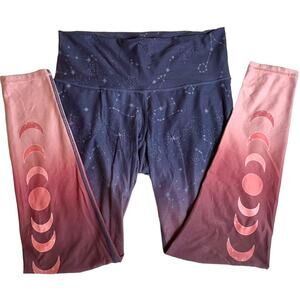 Navy & Pink Sol & Mane Leggings - Size X-Large